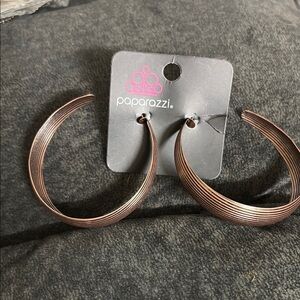 Paparazzi Copper Hoop Earrings